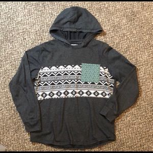 Hooded Long Sleeve Shirt